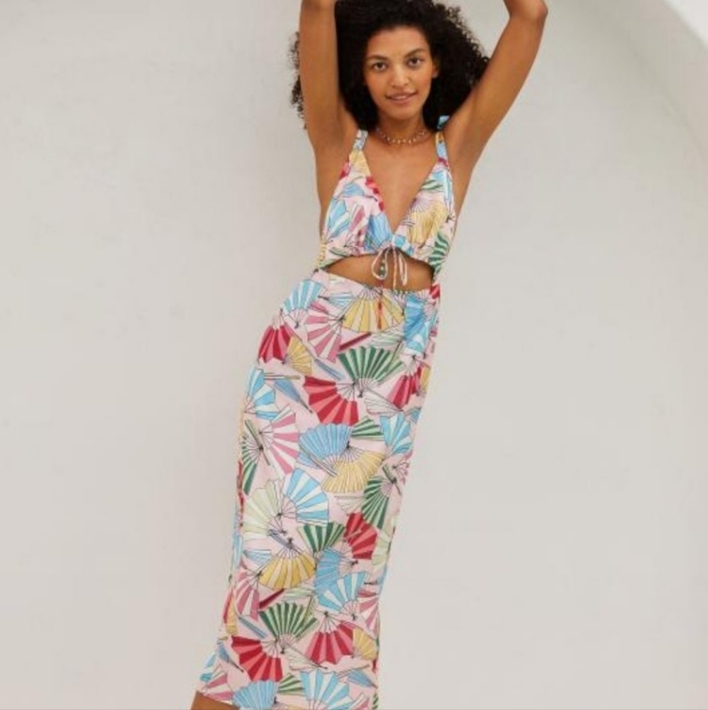 Anthropologie | Lobo Rosa Mariana Cutout Dress | Size Medium - Picture 1 of 11